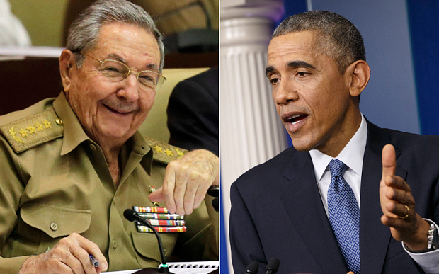 بعد نصف قرن من القطيعة اوباما وكاسترو في لقاء رسمي